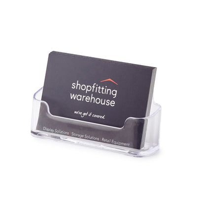 Clear Acrylic Business Card Holder -Landscape