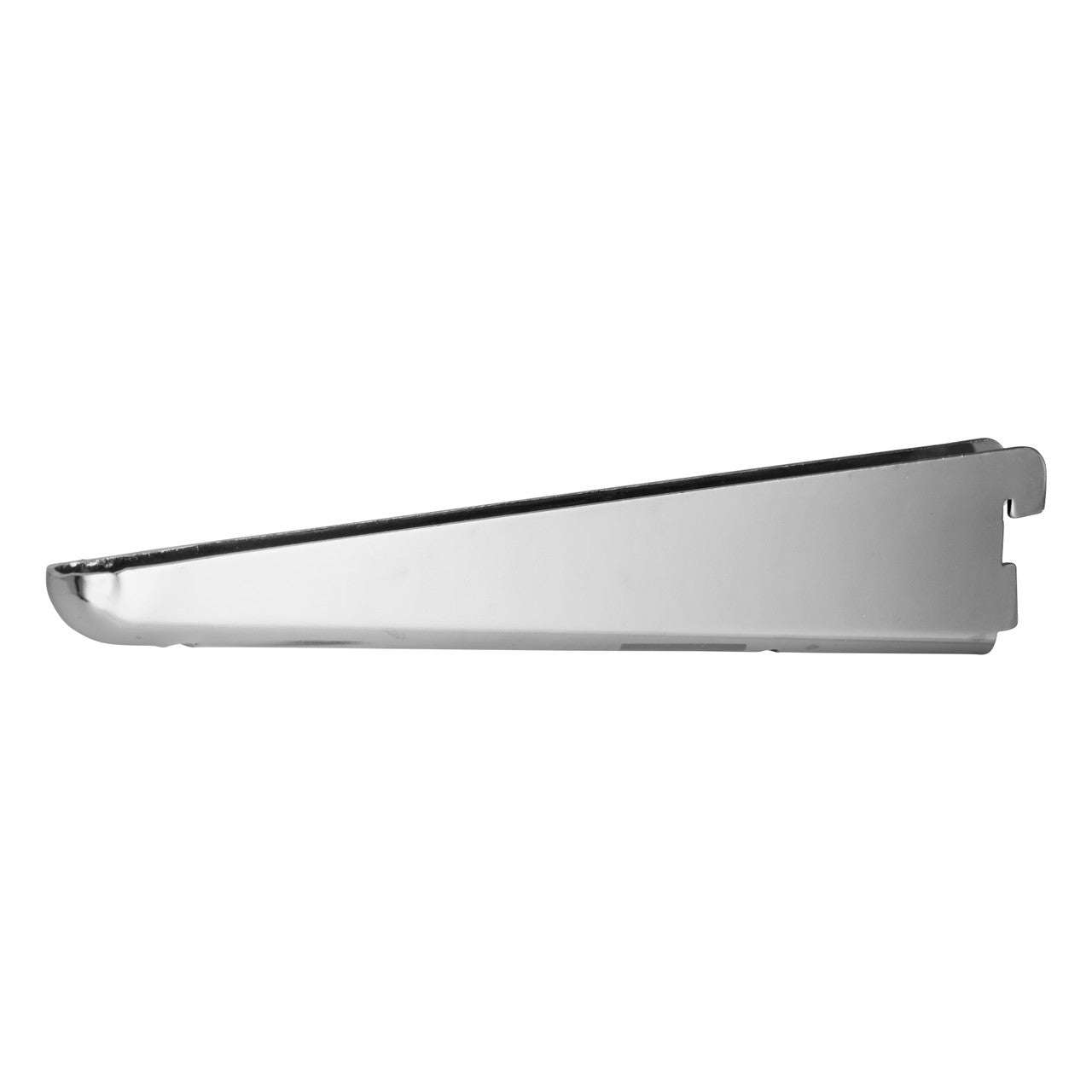 Chrome Twin Slot Shelving Kit - H1980mm, 3 Uprights & 5 Oak Wooden Shelves