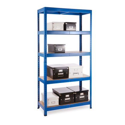 Multipurpose Shelving - Blue - Up to 250Kg UDL Per Shelf - H1800 x W900 x D400 mm