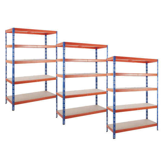3 x Multipurpose Freestanding Shelving Units - 350Kg UDL/shelf - H1800 x W1200 x D500mm