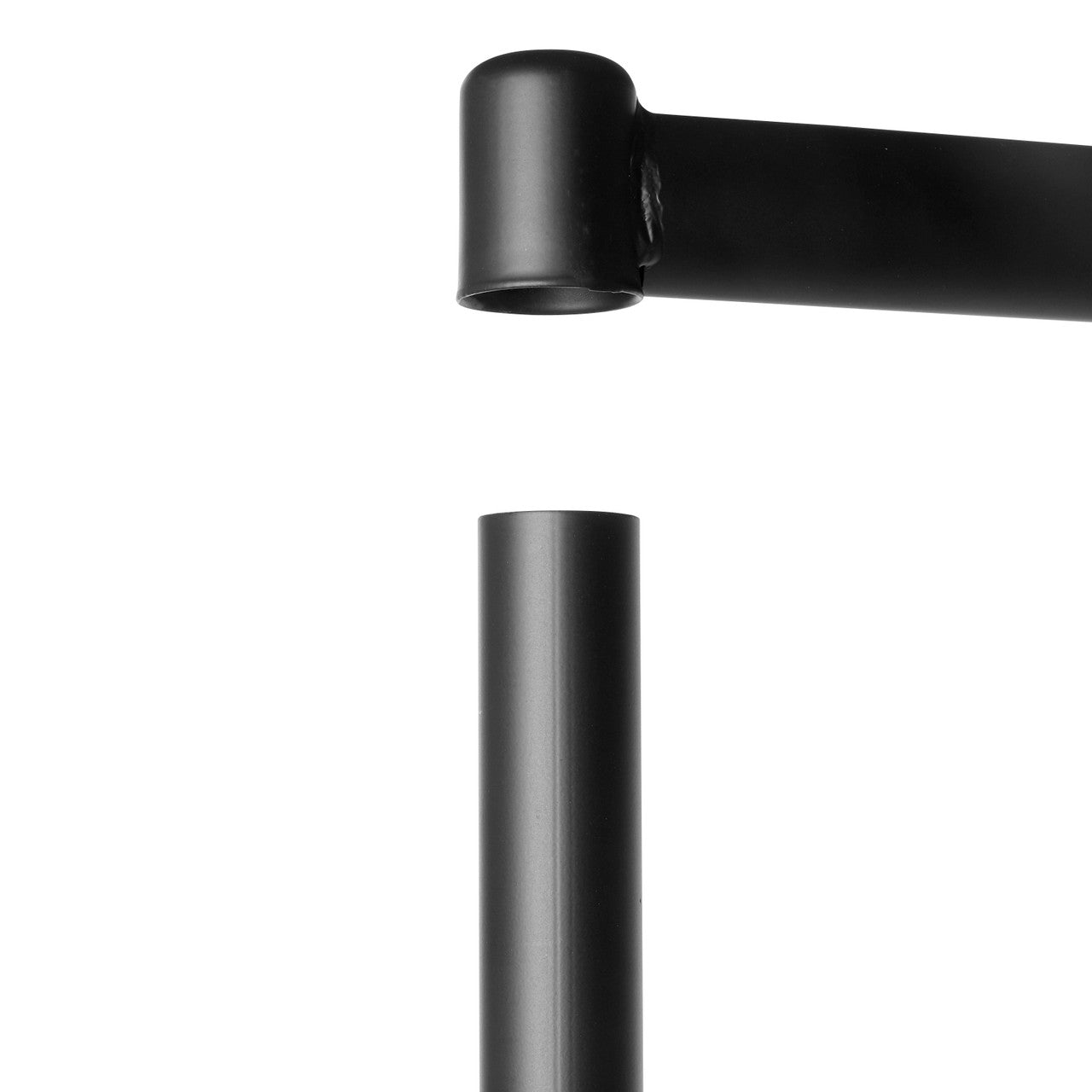 2-Tier Black Heavy-Duty Clothes Rail
