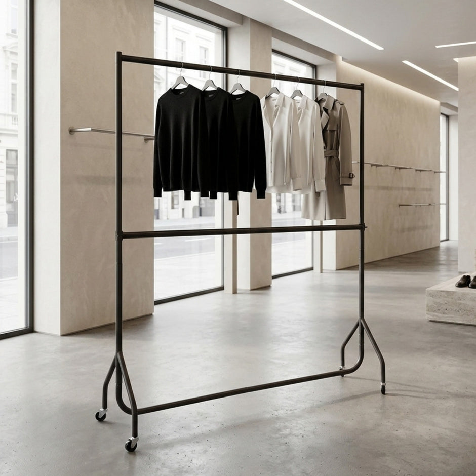 Heavy Duty Clothes Rails for Clothes Display and Storage – Shopfitting ...