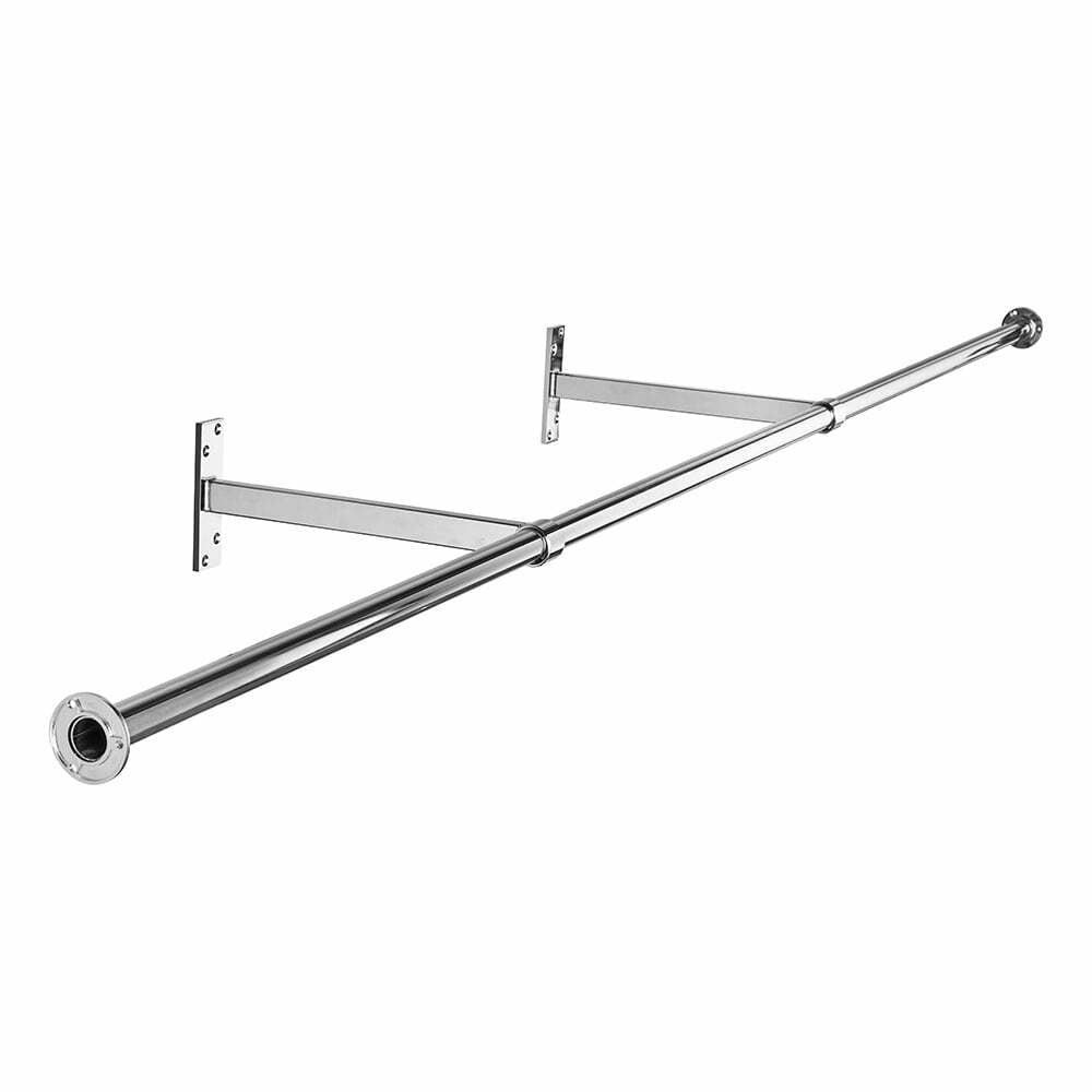 1.8m Alcove Hanging Clothes Rail with 2 Support Arms