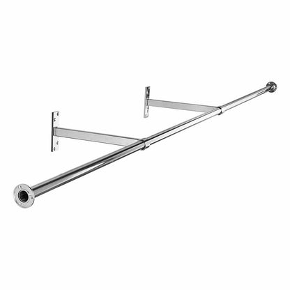 1.8m Alcove Hanging Clothes Rail with 2 Support Arms