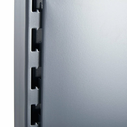 Silver End of Run Upright and Leg for Retail Shelving - H1800 x D470mm