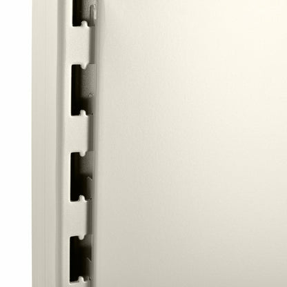Jura White End of Run Upright and Leg for Retail Shelving - H1800 x D470mm