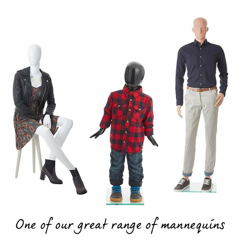 Fin Child Mannequin - Age 2 - Gloss Black