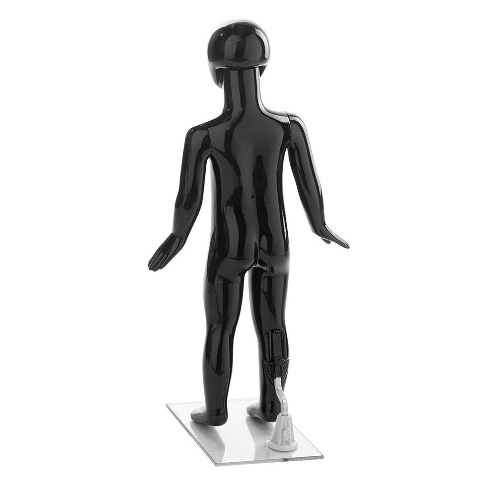 Fin Child Mannequin - Age 2 - Gloss Black
