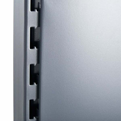 Silver Retail Shelving Modular Wall Unit - Plain Back Panels - Base Shelf Only - H2100mm