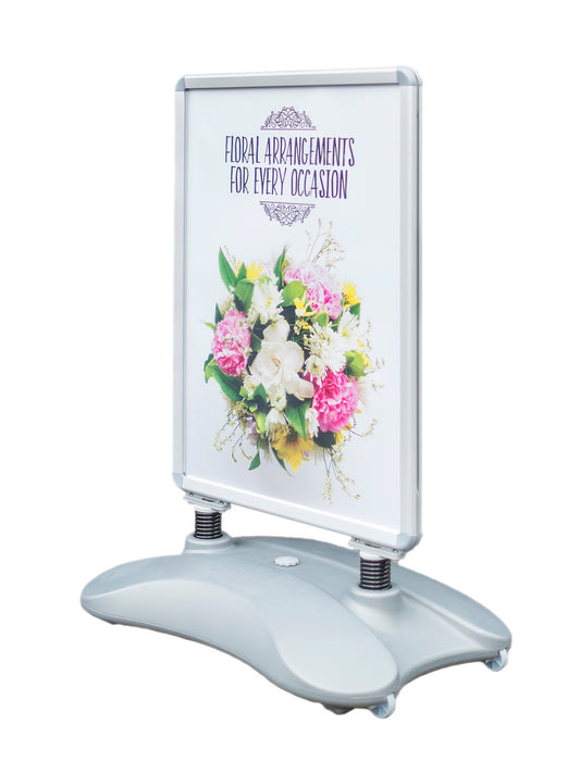 Heavy-Duty Water Based Outdoor Pavement/Forecourt A1 Swing Sign with Snap Frame, Double Sided
