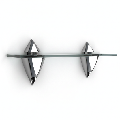 Pair of Chrome Wall-fix Clips