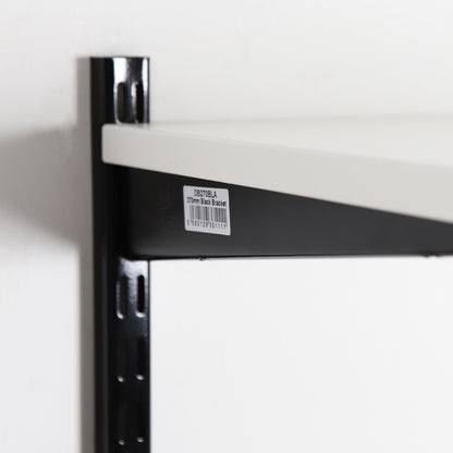 Black & White Twin Slot Shelving Kit - H1000mm - 3 Shelves - Width 900mm
