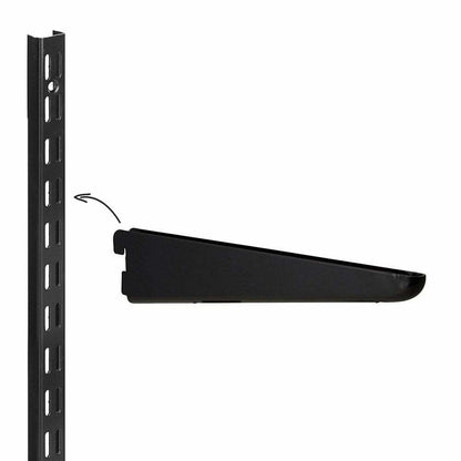Black & White Twin Slot Shelving Kit - 3 Shelves - Width 600mm