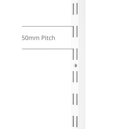 White Upright for Flexx Shelving System - 1200mm