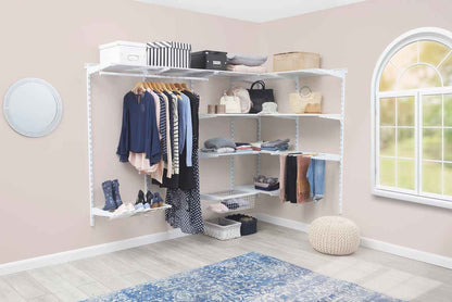 600mm White Clothes Rail for Flexx Shelf System
