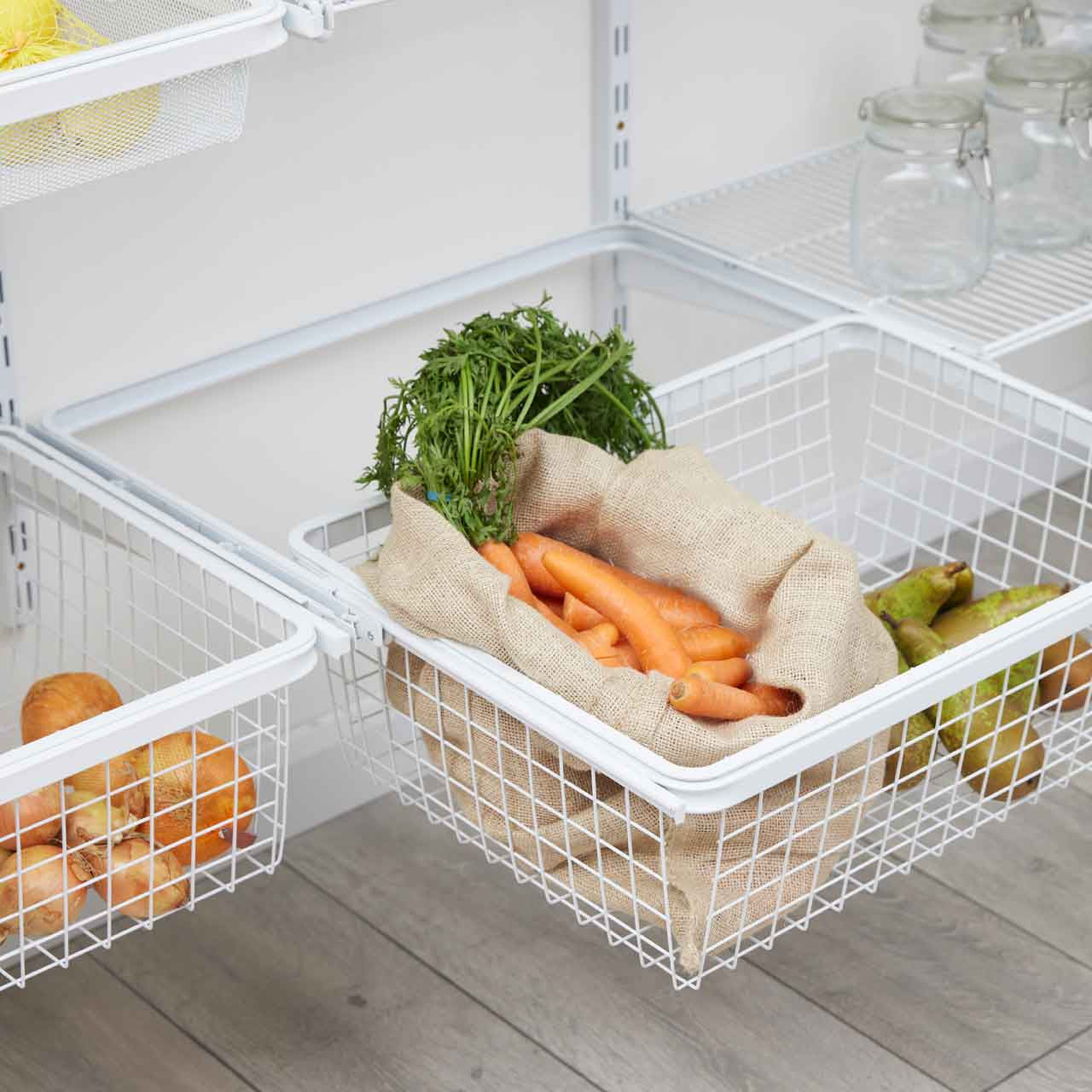 Deep Wire Basket for Flexx Shelving System