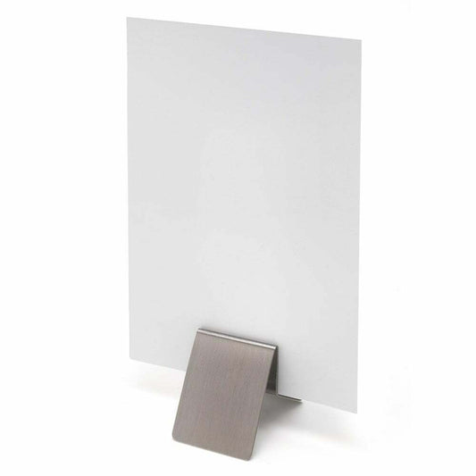 Stainless Steel Menu Holder - 50mm Wide