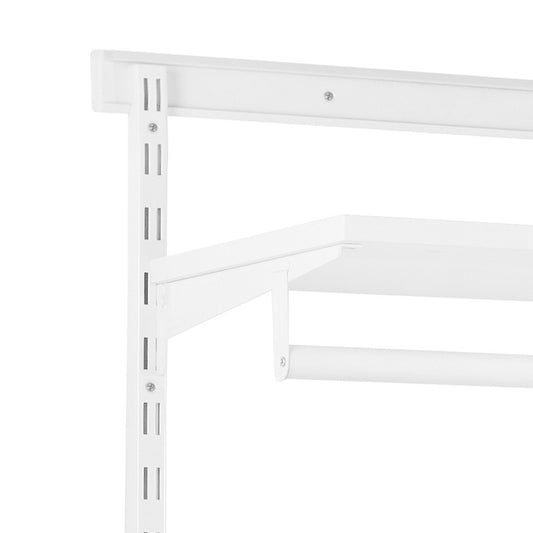 White Rail Hook Stopper for Flexx Wooden Shelf & Rail