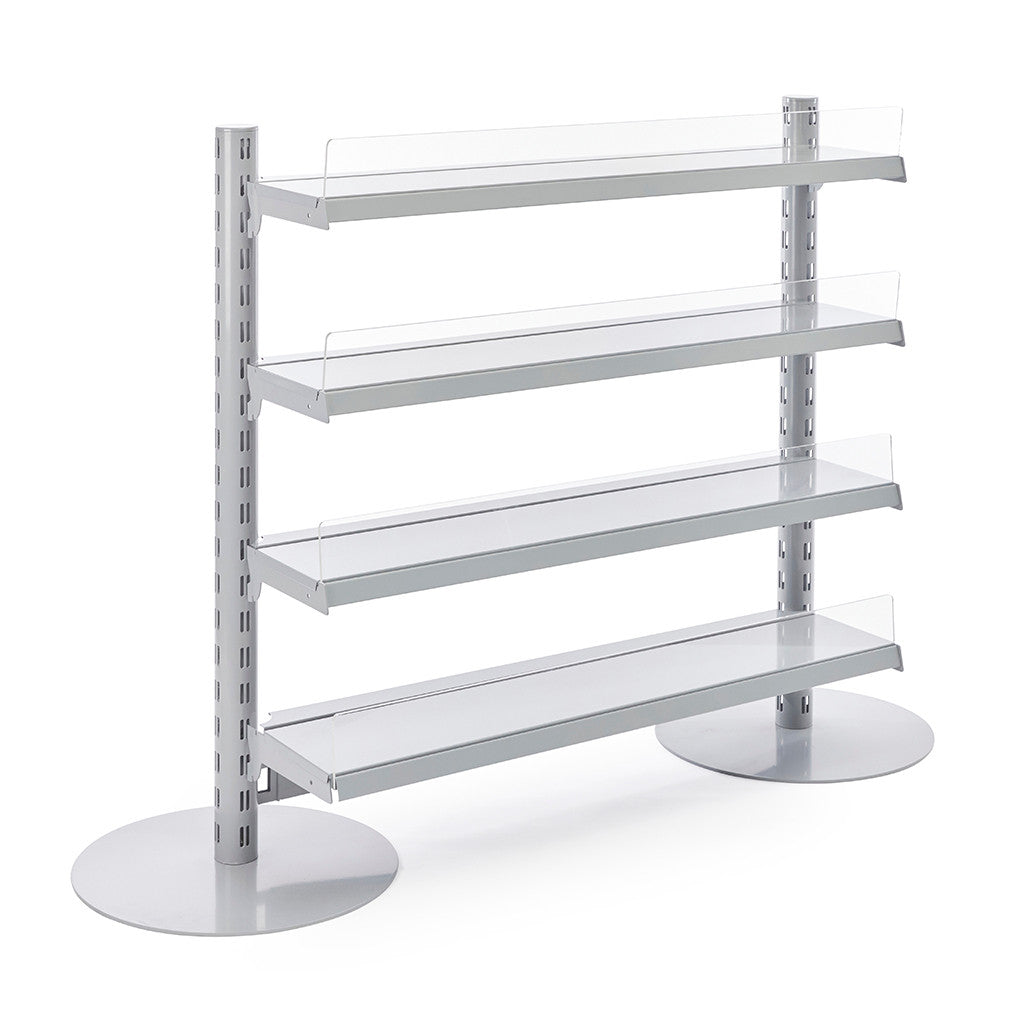 Single Sided In-Queue Merchandising Bay and Shelves -W1000mm each bay