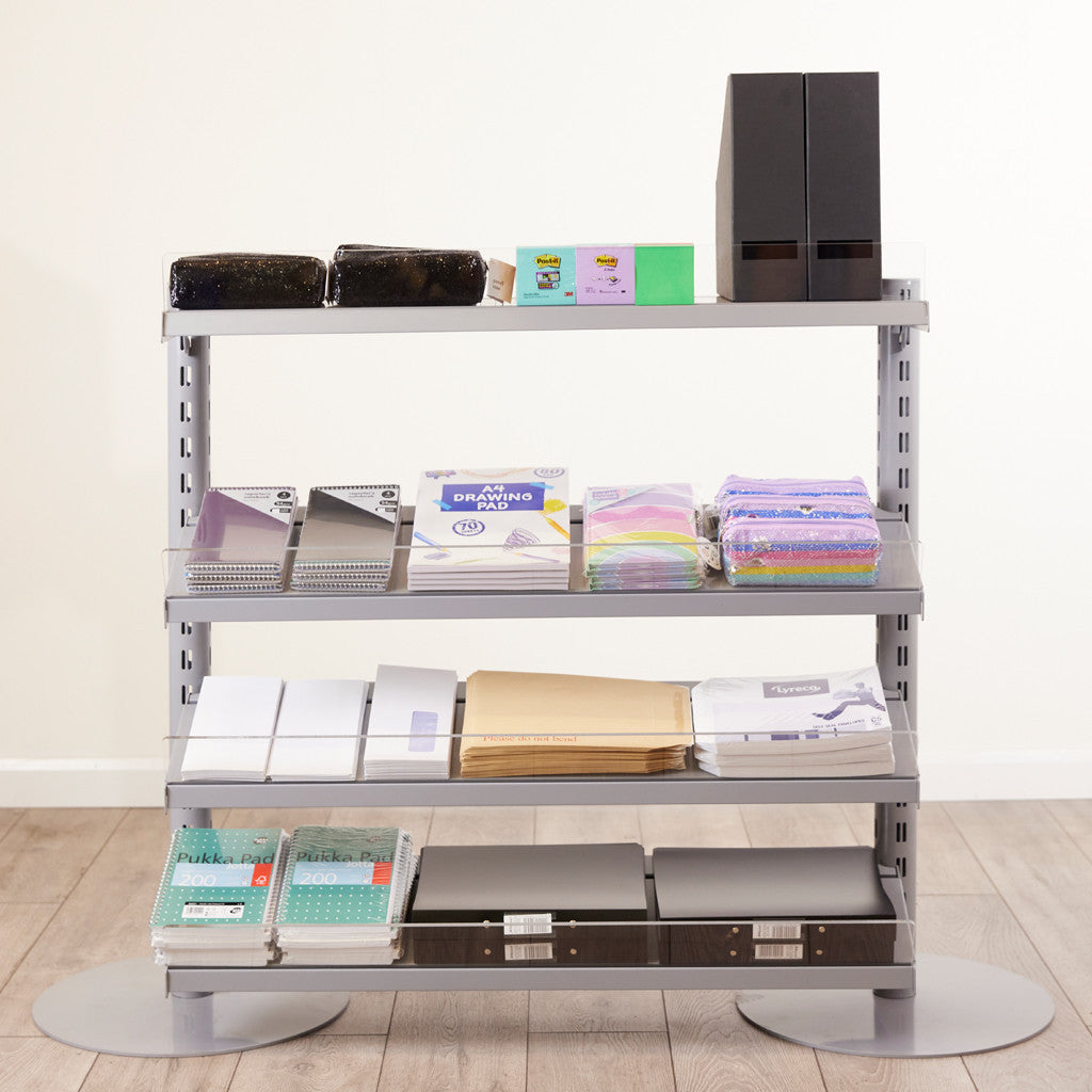 Single Sided In-Queue Merchandising Bay and Shelves -W1250mm each bay
