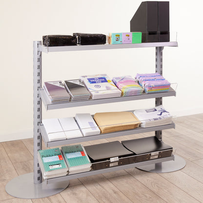 Single Sided In-Queue Merchandising Bay and Shelves -W1250mm each bay