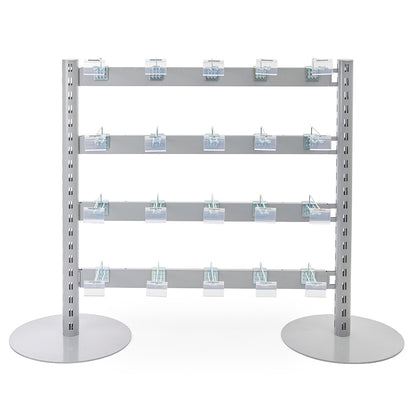 Single Sided In-Queue Merchandising Bay and Hooks -W1000mm each bay