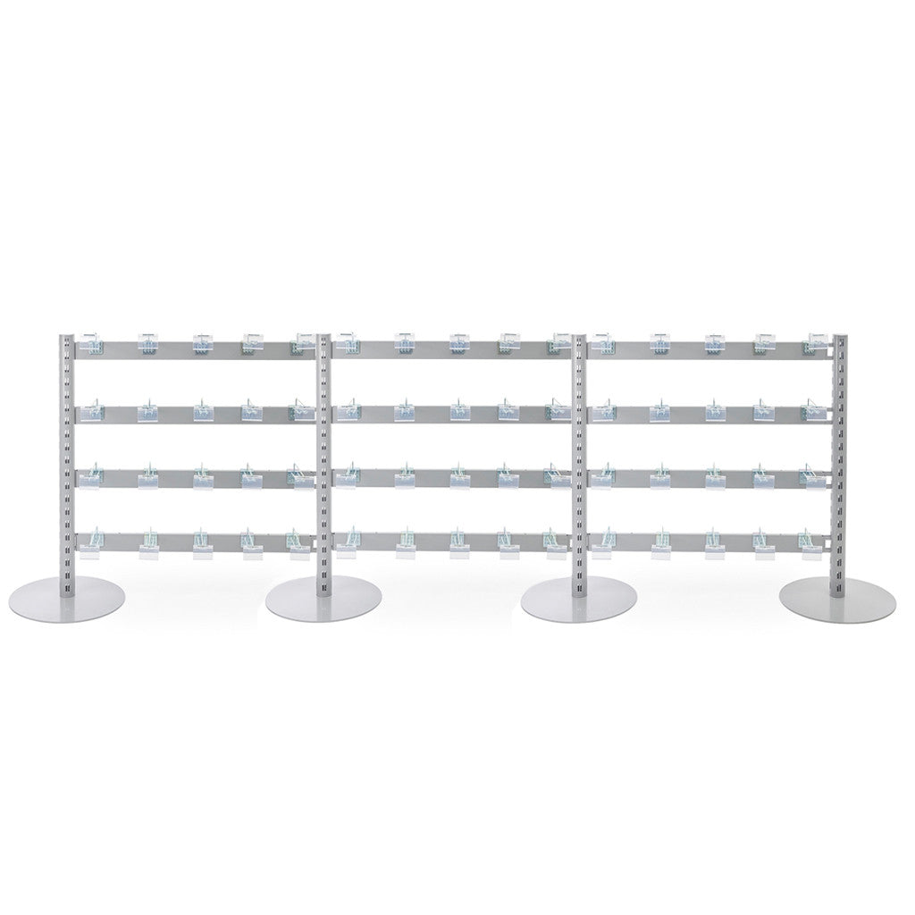 Single Sided In-Queue Merchandising Bay and Hooks -W1000mm each bay