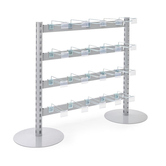 Single Sided In-Queue Merchandising Bay and Hooks -W1250mm each bay