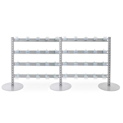Single Sided In-Queue Merchandising Bay and Hooks -W1250mm each bay