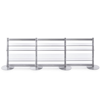 Single Sided In-Queue Merchandising Bay with Magazine Shelves - W1000mm each bay