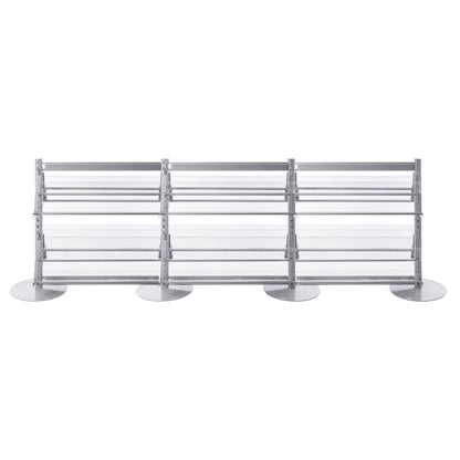 Double Sided In-Queue Merchandising Bay with Magazine Shelves -W1000mm each bay