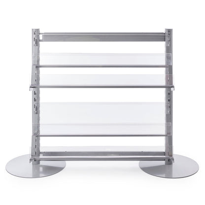 Single Sided In-Queue Merchandising Bay with Magazine Shelves - W1250mm each bay