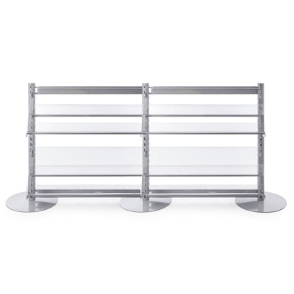 Single Sided In-Queue Merchandising Bay with Magazine Shelves - W1250mm each bay