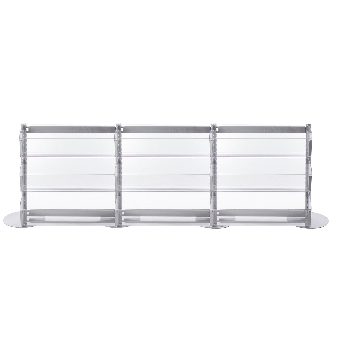 Single Sided In-Queue Merchandising Bin Bays -W1000mm each bay