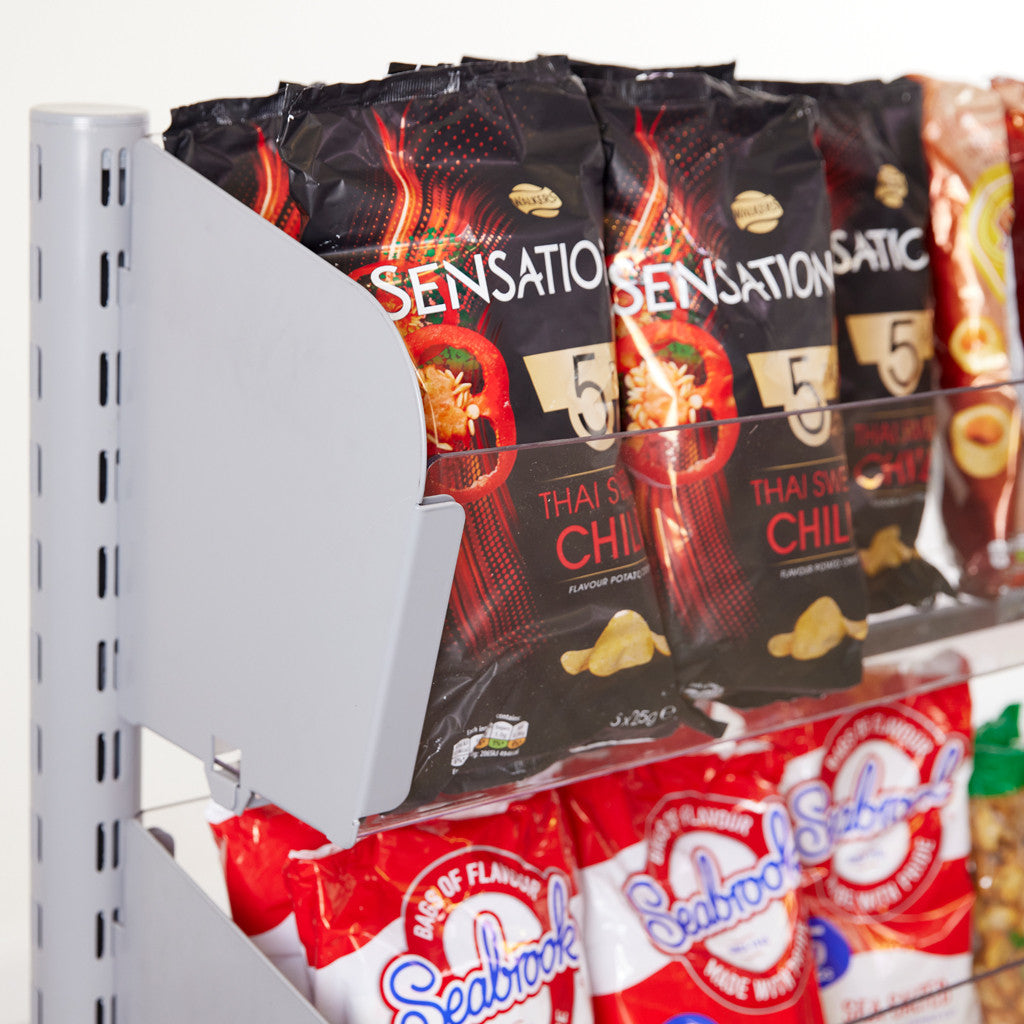 Single Sided In-Queue Merchandising Bin Bays -W1000mm each bay