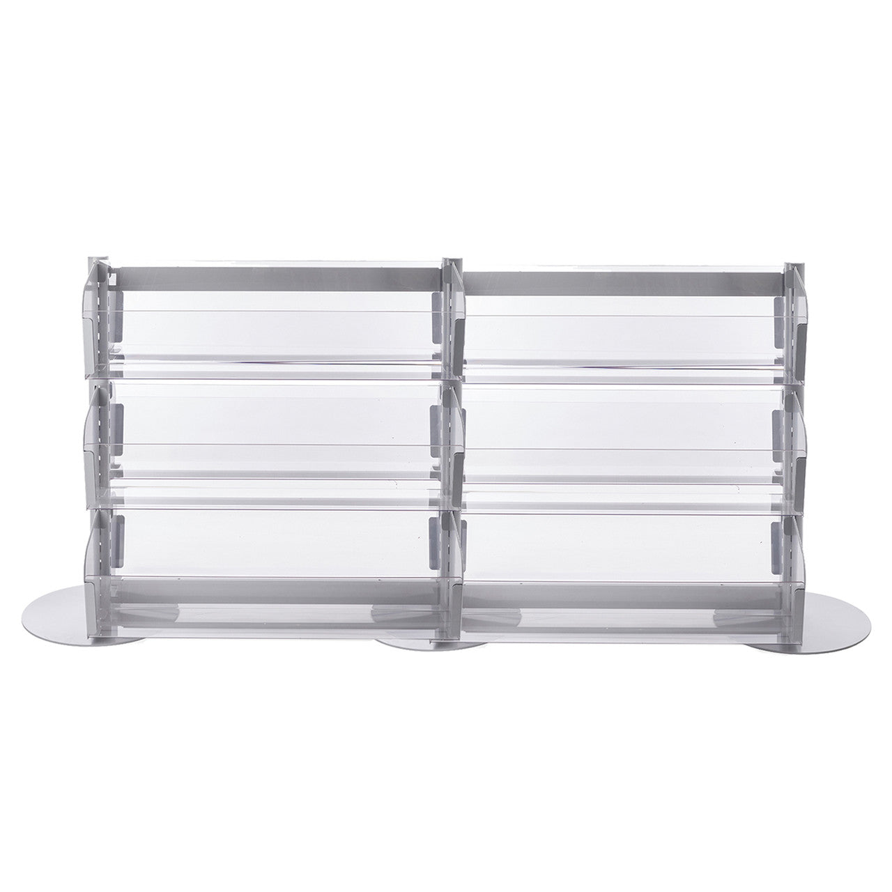 Double Sided In-Queue Merchandising Bin Bays -W1000mm each bay
