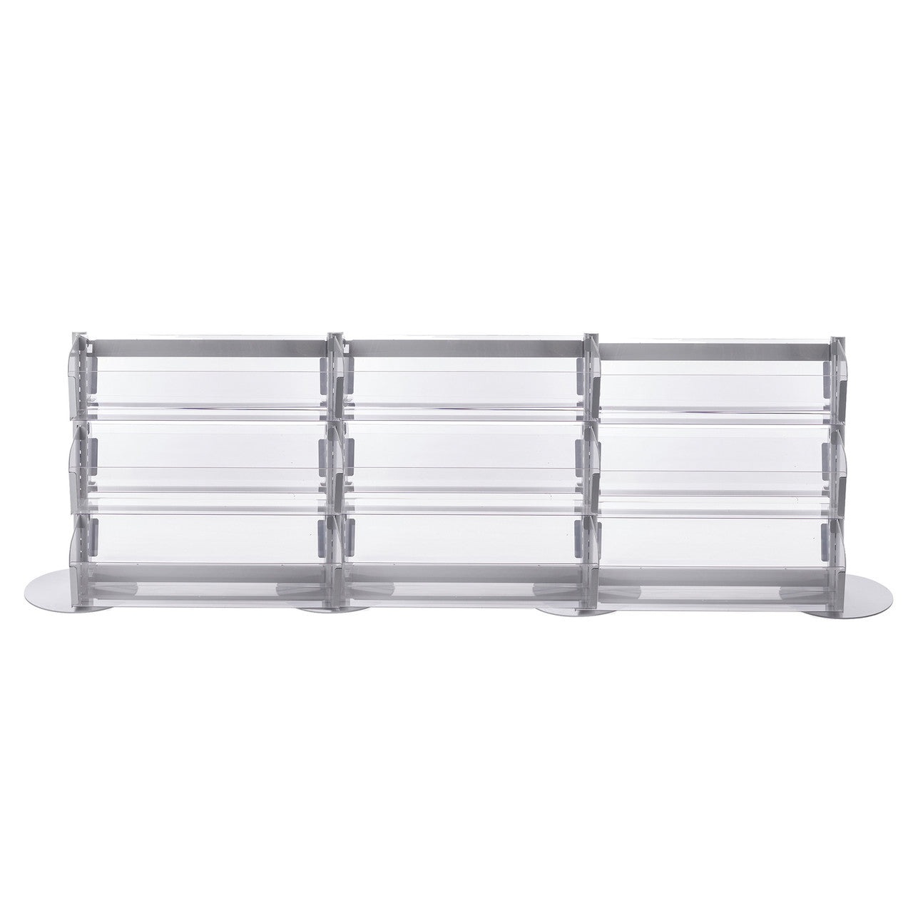 Double Sided In-Queue Merchandising Bin Bays -W1000mm each bay