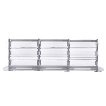 Double Sided In-Queue Merchandising Bin Bays -W1000mm each bay