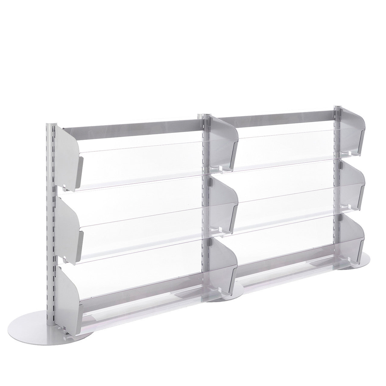 Single Sided In-Queue Merchandising Bin Bays -W1250mm each bay