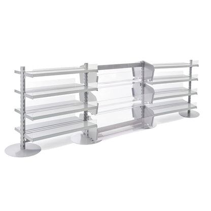 3 x Double Sided In-Queue Merchandising Bay with Shelves and Bins