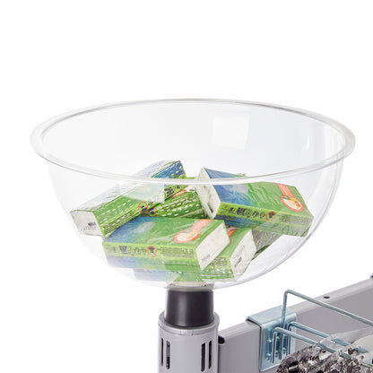3 x Double Sided In-Queue Merchandising Bays with Shelves and Hooks, Bin, 2 Bowls and Header Frame