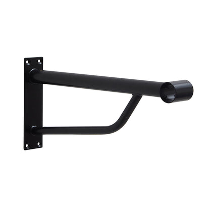 3m Black Heavy Duty Wall-Mounted Hanging Clothes Rail