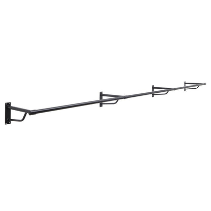 3m Black Heavy Duty Wall-Mounted Hanging Clothes Rail