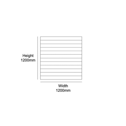 Pack of 40 x Grey Slatwall Panels Half Size - 100mm Centres - 18mm MDF