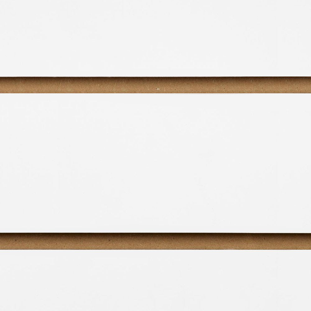 Pack of 40 x White Slatwall Panels Half Size - 100mm Centres - 18mm MDF