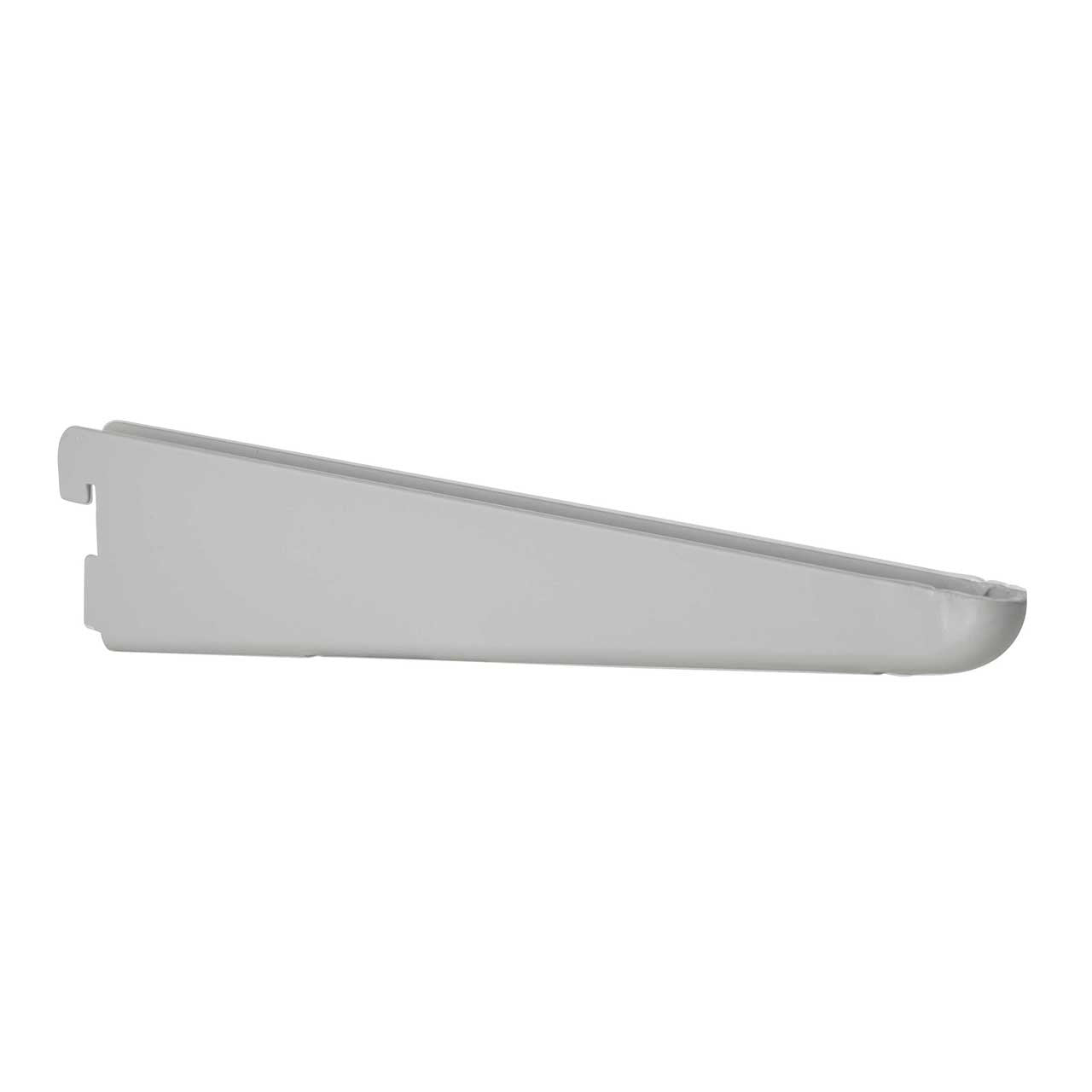 Silver Twin Slot Shelving Kit - H1000 x D300mm - 3 Dark Grey Wooden Shelves