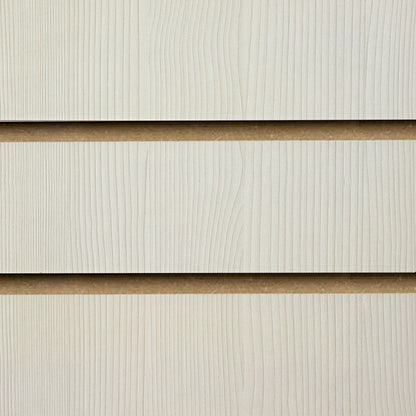 Pack of 40 x Pino White Slatwall Panels Half Size - 100mm Centres - 18mm MDF