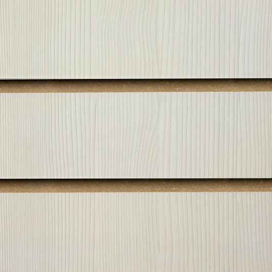 Pack of 40 x Pino White Slatwall Panels Half Size - 100mm Centres - 18mm MDF