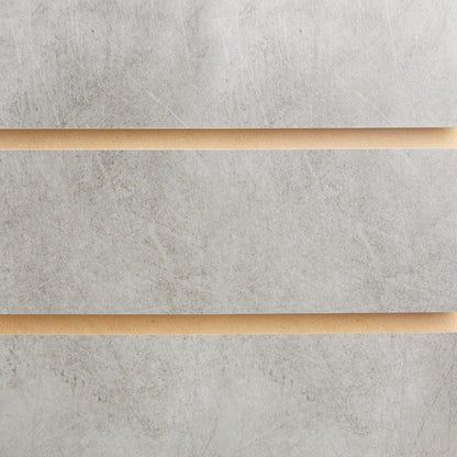 Pack of 40 x Concrete Slatwall Panels Half Size - 100mm Centres - 18mm MDF