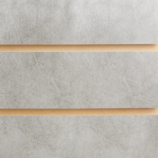 Pack of 40 x Concrete Slatwall Panels Half Size - 100mm Centres - 18mm MDF